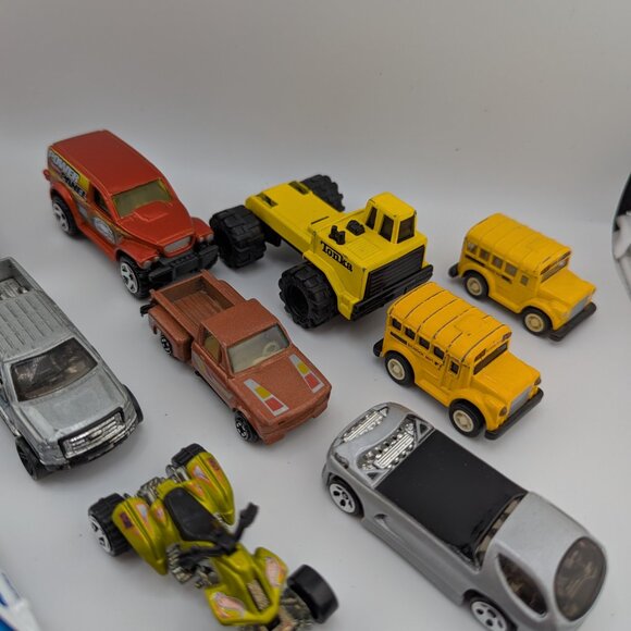 Bundle of 19 Diecast Toy Cars – Fire Trucks, Race Cars, Police & More! - Picture 6 of 12